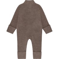 Celavi Wollfleece-Overall mit Klappbündchen