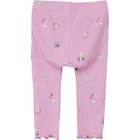 S.Oliver Leggings Blumen Regenbögen Rippqualität