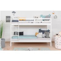 Ticaa Etagenbett Stockbett Rene Kiefer massiv Weiß