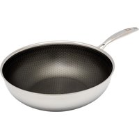 Wok mit Wabenstruktur, Edelstahl, 28 cm