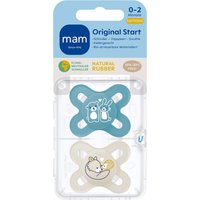Mam 2er-Pack Schnuller Original Start Latex, 0-2M