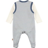 Bornino Tiny Friends Strampler-Set mit Body langarm Ringel Bär