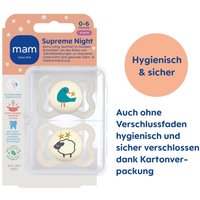 Mam 2er-Pack Schnuller Supreme Night Silikon, 0-6M