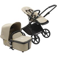 Bugaboo Fox Cub Kombikinderwagen Trio-Set inkl. Fußsack und Getränkehalter schwarz | beige