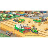 Ravensburger Pappbilderbücher Pappbilderbuch Bagger, Traktor, Müllabfuhr! Mein großes Fahrzeugbuch