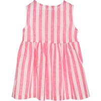 Gymp Leinen-Kleid ohne Arm Streifen