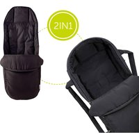 Hauck Softtragetasche, Fußsack für Kinderwagen, Buggy schwarz