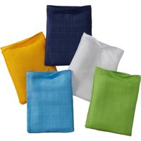 Bornino Lieblinge 5er-Pack Mullwaschlappen 15x20 cm mehrfarbig