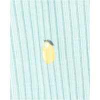 Carter's Schlafoverall mit Fuß Zitronen Rippqualität