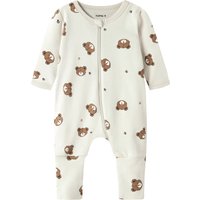 Name It 2er-Pack Schlafoveralls mit Klappfuß Bär