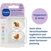 Mam 2er-Pack Schnuller Perfect Night Silikon, ab 16M