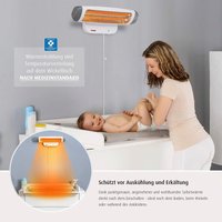 Reer Heizstrahler 2-in-1 FeelWell mit Standfuß und Abschaltautomatik
