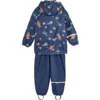 Celavi 2-tlg. Set Regenjacke und Regenhose Dinos