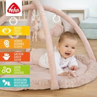 Fehn Spielbogen mit 3-D-Activity-Decke Flamingo