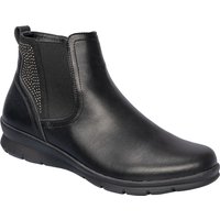 wonderwalk Wärmestiefelette Obermaterial Leder "Liane", Größe: 43, schwarz