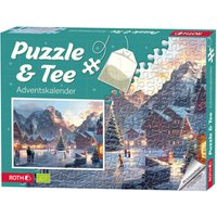 Puzzle & Bio-Tee-Adventskalender "Eislaufen"