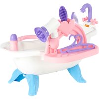 Polesie Puppenbadewanne mit Zubehör 8-tlg.