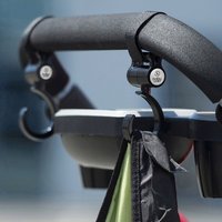 Babycab Drehbare Befestigungshaken für Kinderwagen & Buggy schwarz