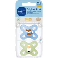 Mam 2er-Pack Schnuller Original Start Latex, 0-2M