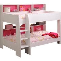 Parisot Etagenbett mit Ablagefächern "Tam-Tam 1" Weiß