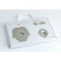 Bornino Lieblinge 3-tlg. Geschenkset Body langarm, Schühchen und Dreieckstuch