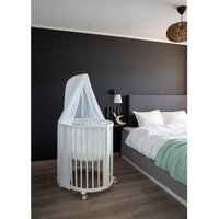 Stokke® Sleepi™ Bundle Sleepi Mini inkl. Umbausatz, 2 Matratzen und Spannbettücher, Himmelstange und Himmel