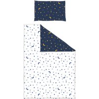 Bornino Home Bettwäscheset Mond+Sterne 4-teilig