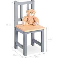 Pinolino Kinderstuhl „Fenna”, grau/natur