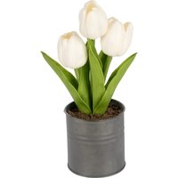 LED-Kunstblume Tulpentöpfchen "Real Touch"
