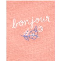 Carter's 3-tlg. Set Body ohne Arm, Kleid Flügelarm und Shorts Ringel Rüsche