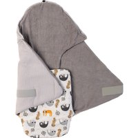 Ullenboom Einschlagdecke Waffelpiqué wattiert grau