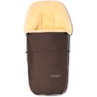 Hofbrucker Kinderwagen Lammfell-Fußsack Polaris braun