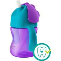 Philips Avent Trinklernbecher mit Strohhalm, SCF796/02, 200ml, 9-12M