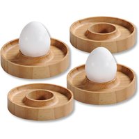 Bambus-Eierbecher, 4 Stück
