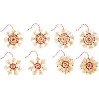 Strohsterne-Set, 8 Stück