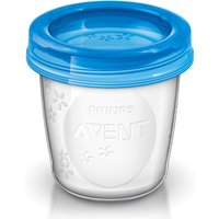 Philips Avent Aufbewahrungsbecher für Muttermilch, SCF618/10, 10x180ml Becher