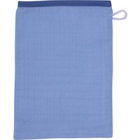 Wörner 3er-Pack Waschlappen Musselin blau
