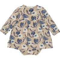 Müsli Bodykleid langarm Blumen