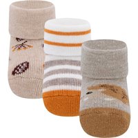 Ewers 3er-Pack Erstlingssocken Igel