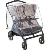 Reer Universal Regenschutz für Zwillingskinderwagen transparent