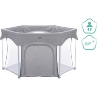 Littleworld Laufgitter Luxus 6-eckig mit einfacher Klappfunktion