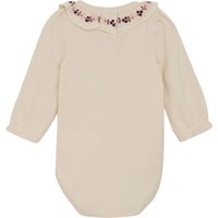 Minymo Body langarm Rüschenkragen Blumen