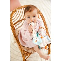 Sophie La Girafe 5 Sinne Set Sophie la girafe + Schmusetuch Giraffe Sophie mit Schnullerband