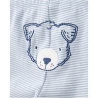 Carter's 3-tlg. Set Body kurzarm, Body langarm und Jogginghose Tiere Ringel