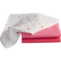 Bornino Lieblinge 3er-Pack Mulltücher 30x30 cm Sterne