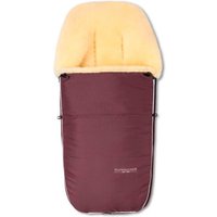 Hofbrucker Kinderwagen Lammfell-Fußsack Polaris dunkelrot