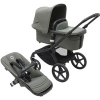 Bugaboo Fox 5 Kombikinderwagen Trio-Set inkl. Fußsack und Wickeltasche gruen