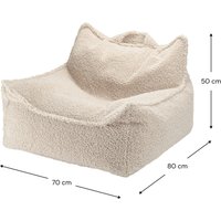 Wigiwama Sitzsack Teddystoff