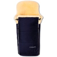 Hofbrucker Kinderwagen Lammfell-Fußsack Luxus blau