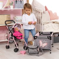 Bayer Design Puppen-Buggy Set mit Reisebett, Spielbogen und Zubehör